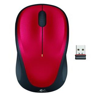 Logitech M235 Wireless Mouse Red 910-003412