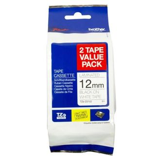 Brother TZE-231V2-TWINPack 12MM Black On White TWIN Pack TZ Tape