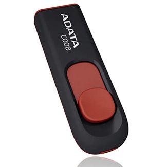 ADATA AC008-32G-RKD 32GB C008 USB2.0 Flash Drive Black/Red