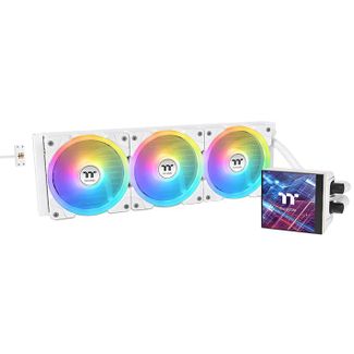 Thermaltake CL-W433-PL12SW-A MAGFloe 360 Ultra ARGB with 3.95" LCD Display AIO Liquid CPU Cooler Snow Edition