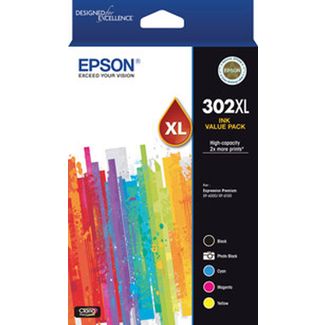 EPSON C13T01Y792 302 5HY Ink Value Pack (Black,Cyan,Magenta,Yellow, Photo Black)