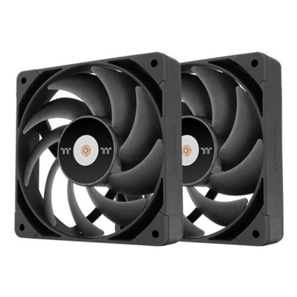 Thermaltake CL-F159-PL12BL-A TOUGHFAN 12 Pro 120mm High Static Pressure Radiator Fan 2-Pack