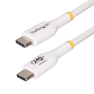 StarTech USB2EPR1MW 1m White USB-C Charging Cable