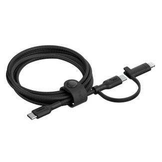 Belkin CAC003FQ1.5MBK BoostCharge 2-IN-1 USB-C & Lightning Braided Cable 1.5M Black