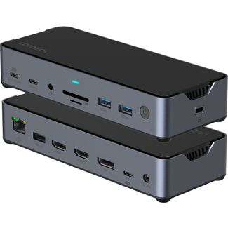 Comsol DS34HDA Triple Monitor USB-C 14-Port Docking Station