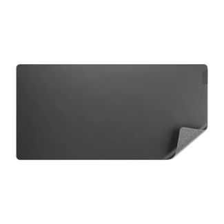 ALOGIC ADLFMDG Duo Reversible Desk Mat with Premium Felt and Vegan Leather Dark Grey/Black