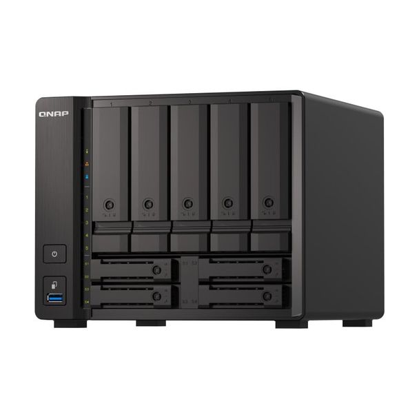 Qnap TS-H973AX-32G,9 BAY NAS(NO DISK),Ryzen V1000,32GB,2.5GbE(2),10GbE (1),3YR WTY