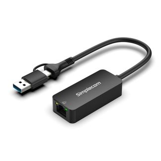 Simplecom NU405C SuperSpeed USB-C and USB-A to 2.5G Ethernet Network Adapter