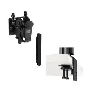 Atdec AWMS-BT40X-H-B+B Heavy Duty F-Clamp Monitor Mount Black