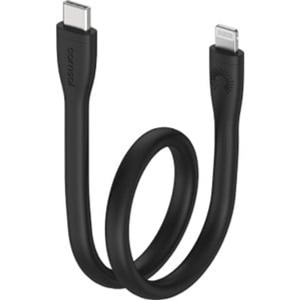 Comsol CLSBBK 25cm Silicone USB-C to Lightning MFi Cable Black