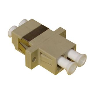 Serveredge LC-ADP-OM3 LC Female to LC Female Multi mode Duplex OM3 Fibre Adapter - AQUA COLOR 