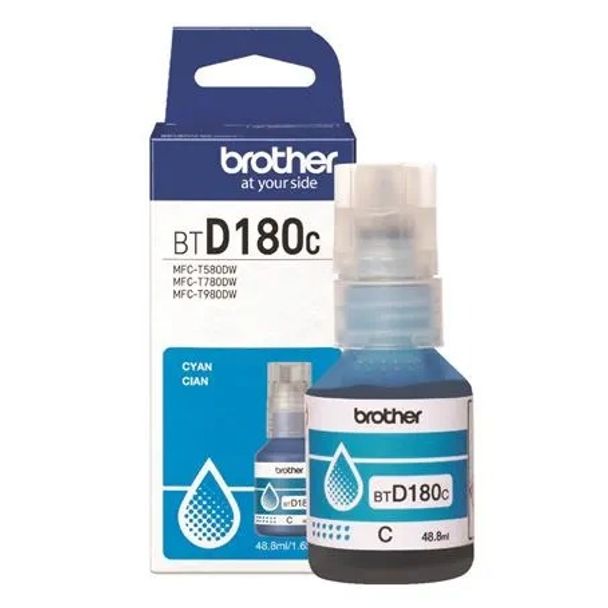 Brother BTD-180C High-Yield Colour Ink Bottle Cyan