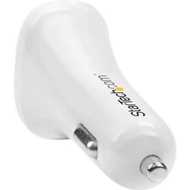 StarTech USB2PCARWHS DUAL PORT USB CAR CHARGER - 24W / 4.8A