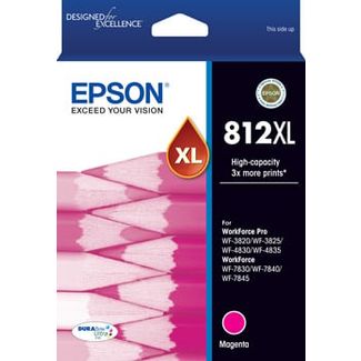 EPSON C13T05E392 812XL - High Capacity Capacity DURABrite Magenta Ink Cartridge