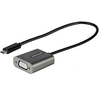 StarTech CDP2VGAEC USB C to VGA Adapter with 30cm Attached Cable