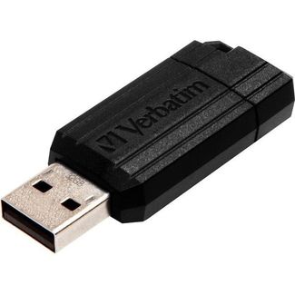 Verbatim 66782 Pinstripe USB 2.0 Drive 128GB Black