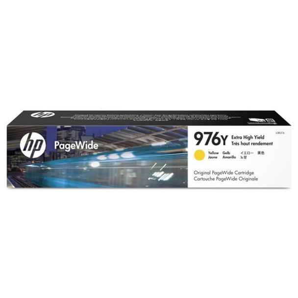 HP L0R07A 976Y Extra High Yield Yellow Original PageWide Cartridge