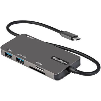 StarTech DKT30CHSDPD USB C Multiport Adapter - USB-C to 4K HDMI 100W Power Delivery Pass-through SD/MicroSD Slot 3-Port USB 3.0 Hub