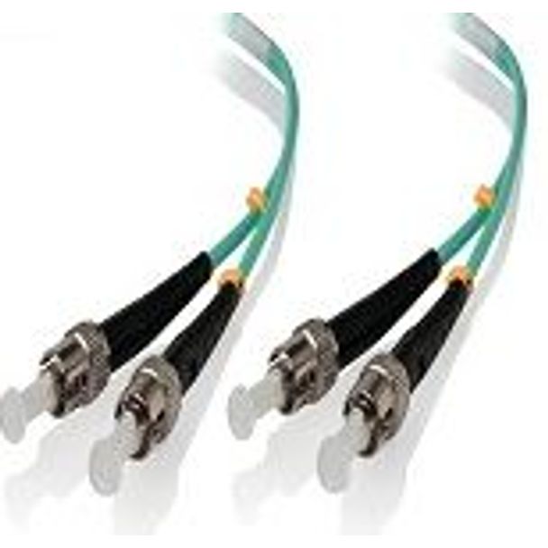 Alogic STST-0.5-OM3 0.5m ST-ST 10G Multi Mode Duplex LSZH Fibre Cable 50/125 OM3
