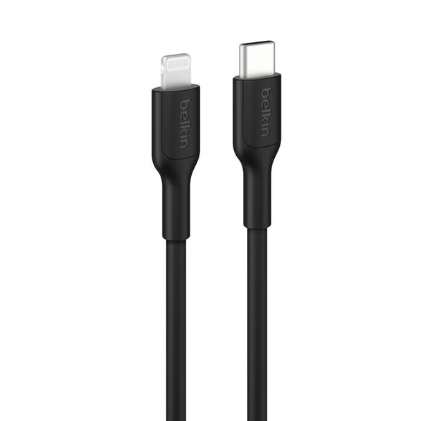 Belkin CAA021FQ1MBK BoostCharge USB-C Cable with Lightning Connector 1m Black