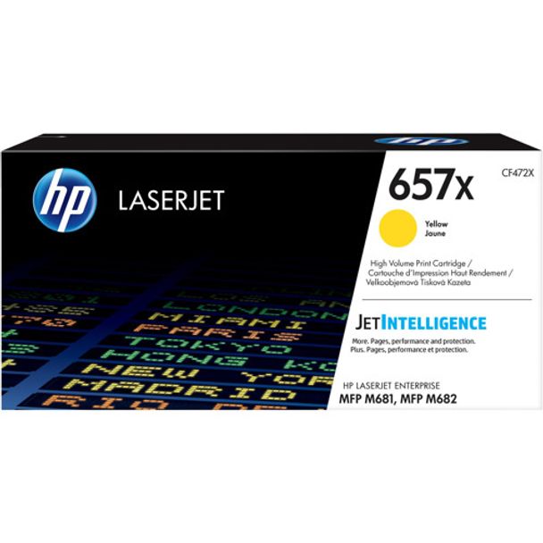 HP CF472X 657X Yellow Original LaserJet Toner Cartridge