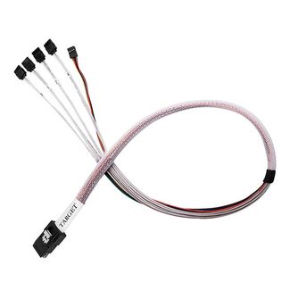 Silverstone SST-CPS03-RE 50cm Mini SAS SFF-8087 to SATA with Sideband Cable