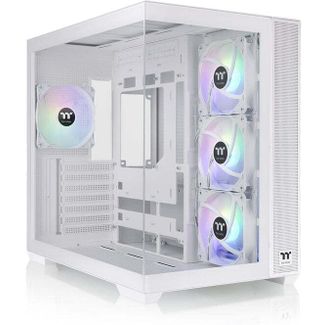 Thermaltake CA-1Z2-00M6WN-00 View 380 Tempered Glass ARGB Mid Tower ATX Case Snow White Edition