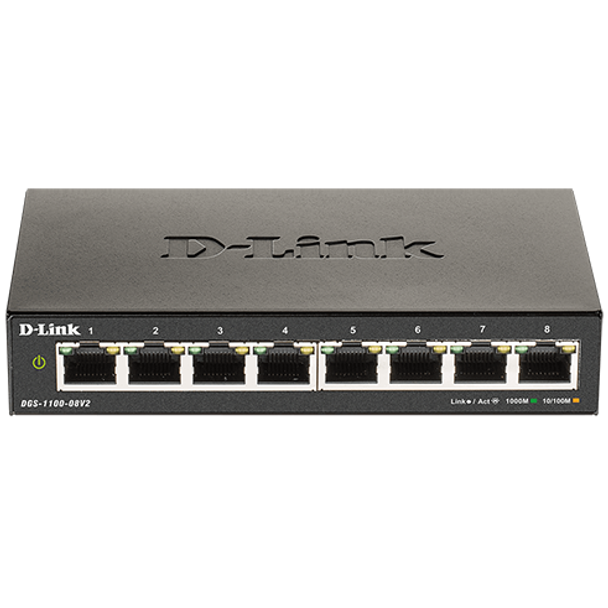 D-LINK DGS-1100-08V2 8-Port Gigabit Smart Managed Switch