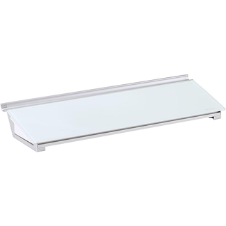 Quartet GDP186 18"x6"  White Frameless Glass Dry Erase Desktop Computer Pad