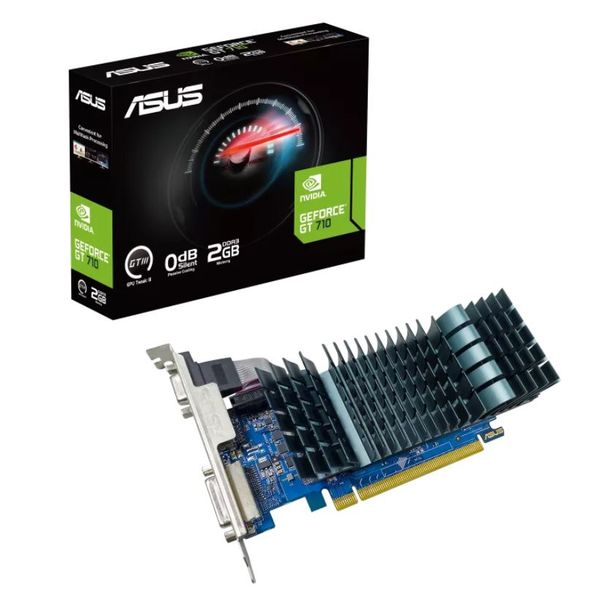 ASUS GT710-SL-2GD3-BRK-EVO GeForce GT 710 2GB DDR3 EVO Low-Profile Graphics Card