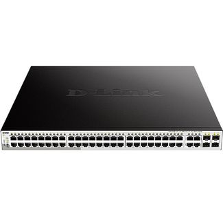 D-Link DGS-1210-52MP 52-Port Gigabit WebSmart PoE Switch with 48 PoE UTP and 4 SFP Ports