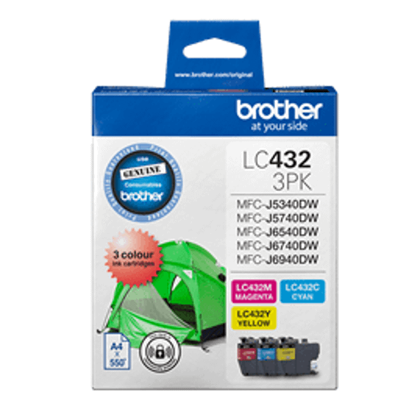 Brother LC-432-3PKS LC432PK3 COLOUR VALUE PACK