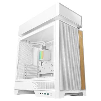 DeepCool R-CL6600-WHNNA0-G CL6600 ATX Case with AIO ARGB Liquid Cooler White