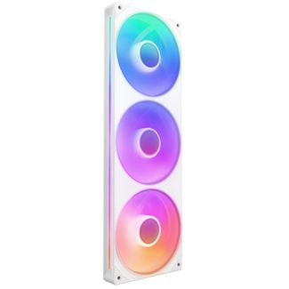 NZXT RF-U36HF-W1 F360 RGB Core PWM Fan single frame with Three Fans White