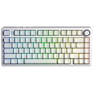 AULA F75-WC-S F75 Wireless Tri-Mode Gasket Mechanical Keyboard White