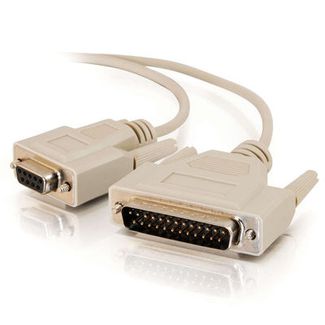 Alogic DB25-DB9-02-MF DB25 to DB9 Null Modem Cable - Male to Female