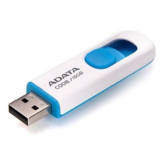 ADATA AC008-64G-RWE 64GB C008 USB2.0 Flash Drive Blue/White