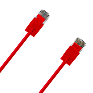 Cruxtec RF6A-005-RD Ultra-Thin CAT6A U/UTP Ethernet Cable Red 0.5m