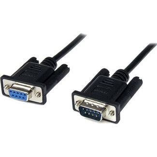 StarTech SCNM9FM1MBK 1m Black DB9 RS232 Null Modem Cable F/M