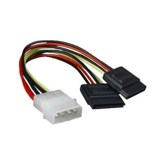 Molex Male to 2 * SATA Power Female Cable