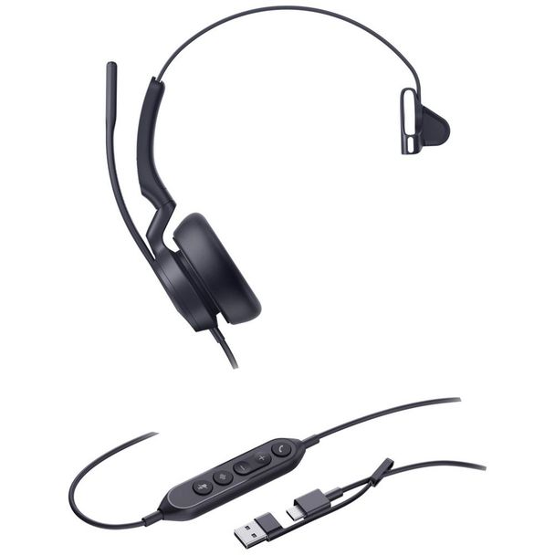 Yealink UH46-M-C/A USB-C/A Wired Mono Headset