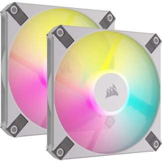 Corsair CO-9050165-WW iCUE AF120 RGB Slim 120mm PWM Fan White 2-Pack