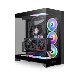 Thermaltake CA-1Z8-00M1WN-00 CTE E550 Tempered Glass Dual Chamber Mid Tower Case Black Edition