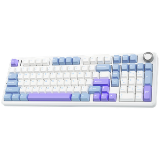 AULA F99Pro-BW-S F99 PRO Customizable Tri-Mode Gasket Mechanical Keyboard Light Blue