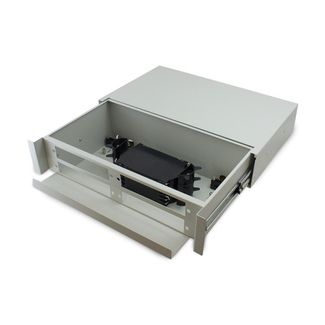 Serveredge SAFP-02 2RU Fibre Sliding Patch Panel With Splice Cassette  Splice Protector & mounting Kit