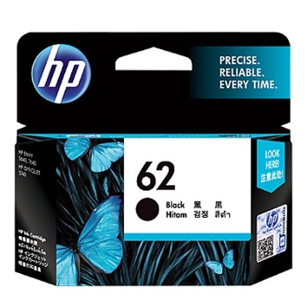 HP C2P04AA 62 Black Ink Cartridge