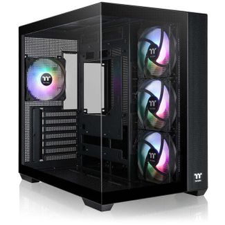Thermaltake CA-1Z2-00M1WN-00 View 380 Tempered Glass ARGB Mid Tower ATX Case Black Edition