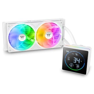 Thermaltake CL-W471-PL12SW-A TH240-S V3 240mm ARGB AIO Liquid CPU Cooler Snow Edition