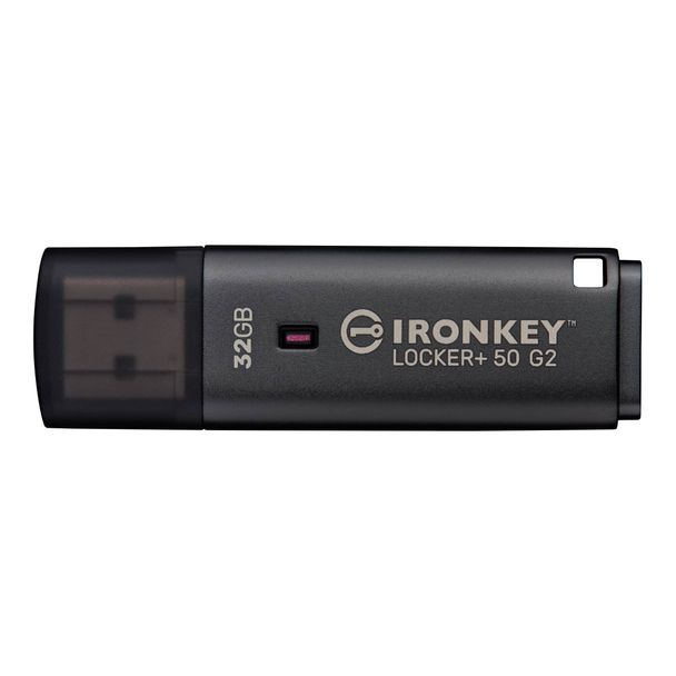 Kingston IKLP50G2/32GB IronKey Locker+ 50 G2 USB Flash Drive 32GB