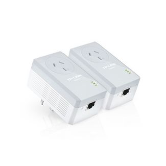 TP-Link TL-PA4010P KIT AV600 Powerline Adapter with AC Pass Through Starter Kit